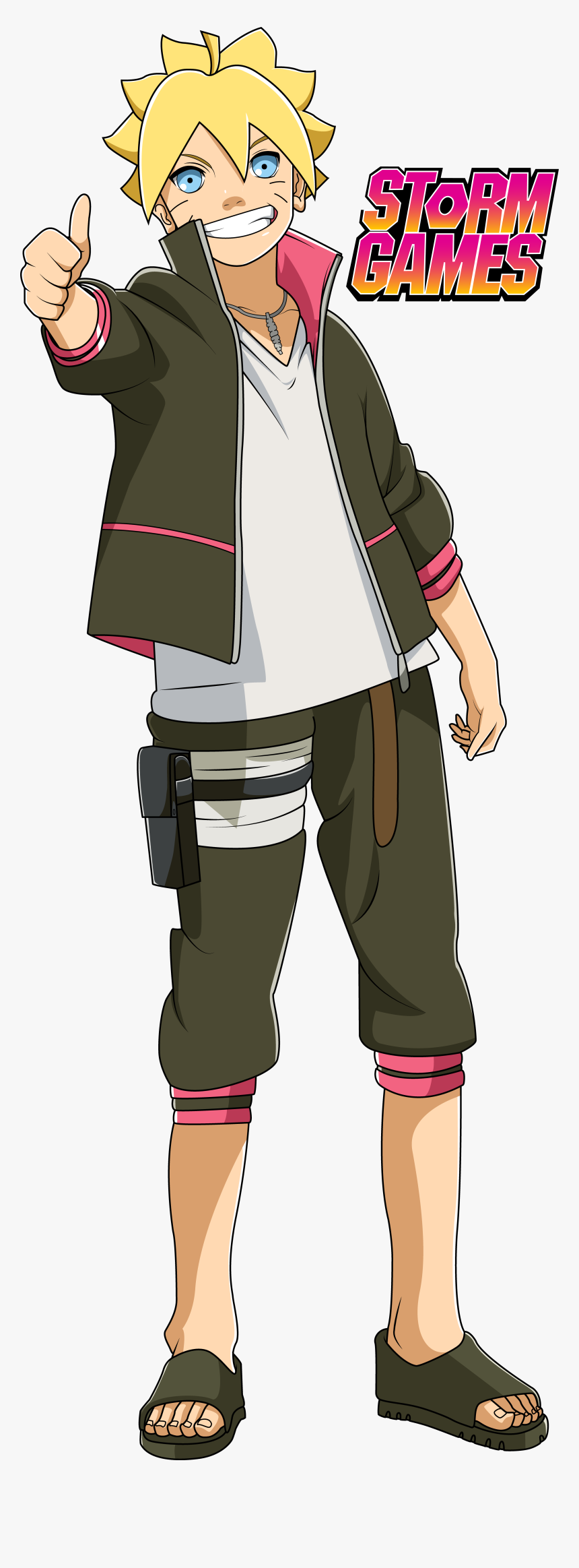 Boruto Thumbs Up Png, Transparent Png