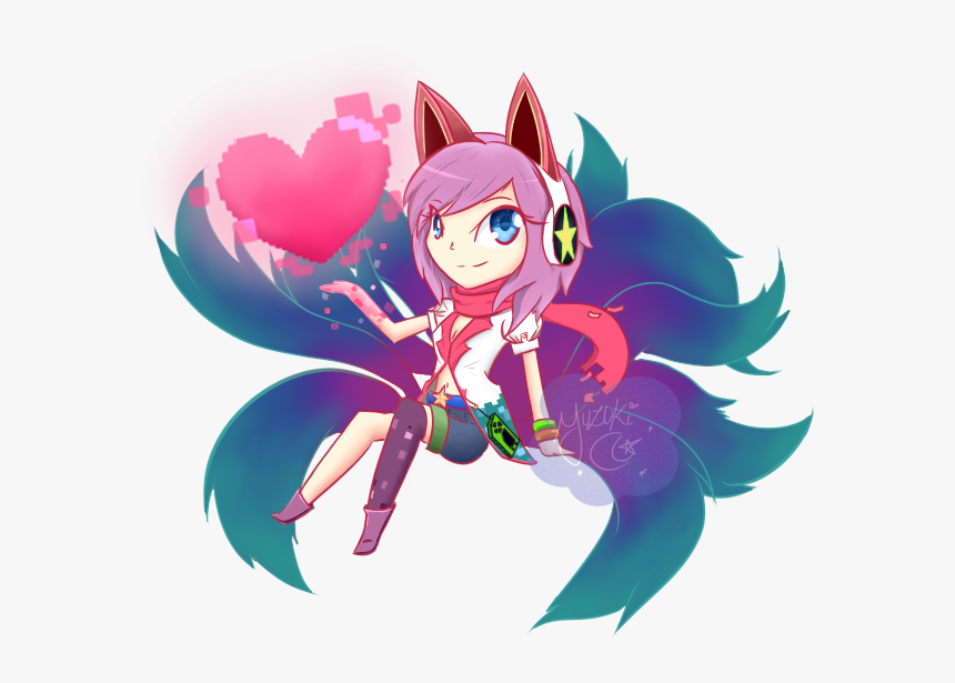 Arcade Ahri Chibi Png, Transparent Png