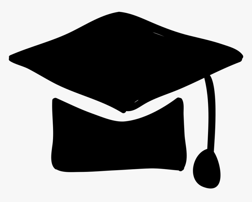 Graduation Hat Filled Hand Drawn Tool, HD Png Download