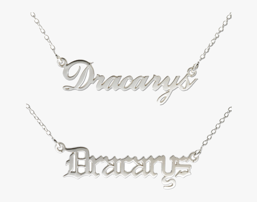 Dracarys Game Of Thrones Name Necklace - Necklace, HD Png Download