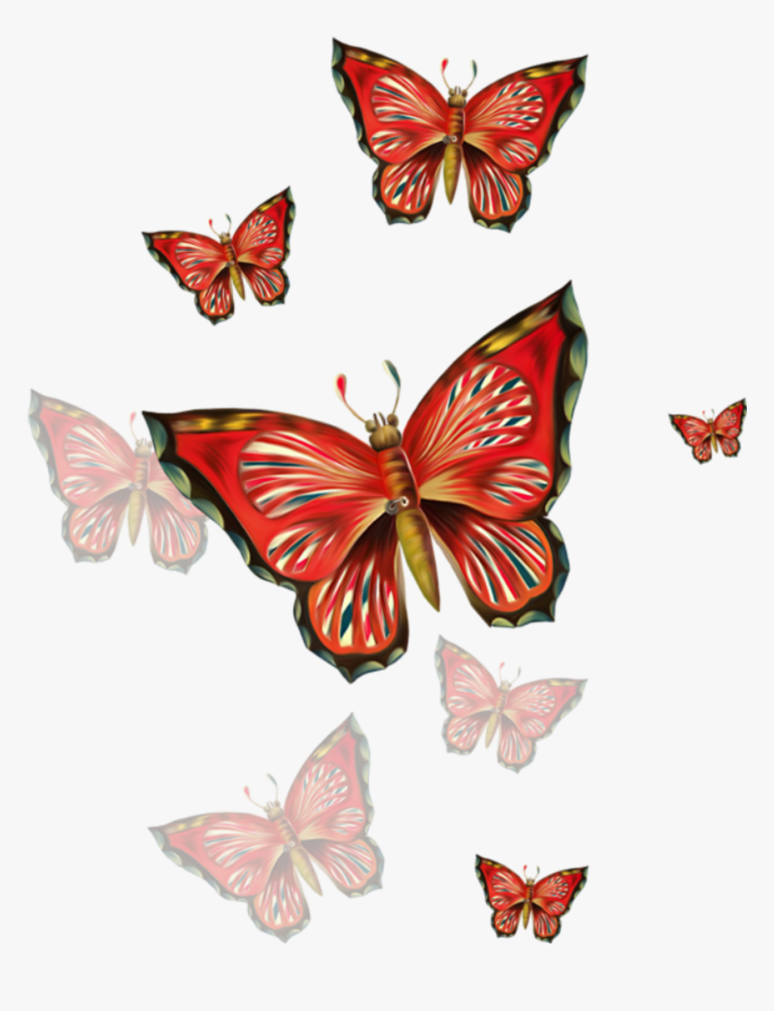 #freetoedit #red #butterflies - Днем Рождения Дочери От Мамы, HD Png Download