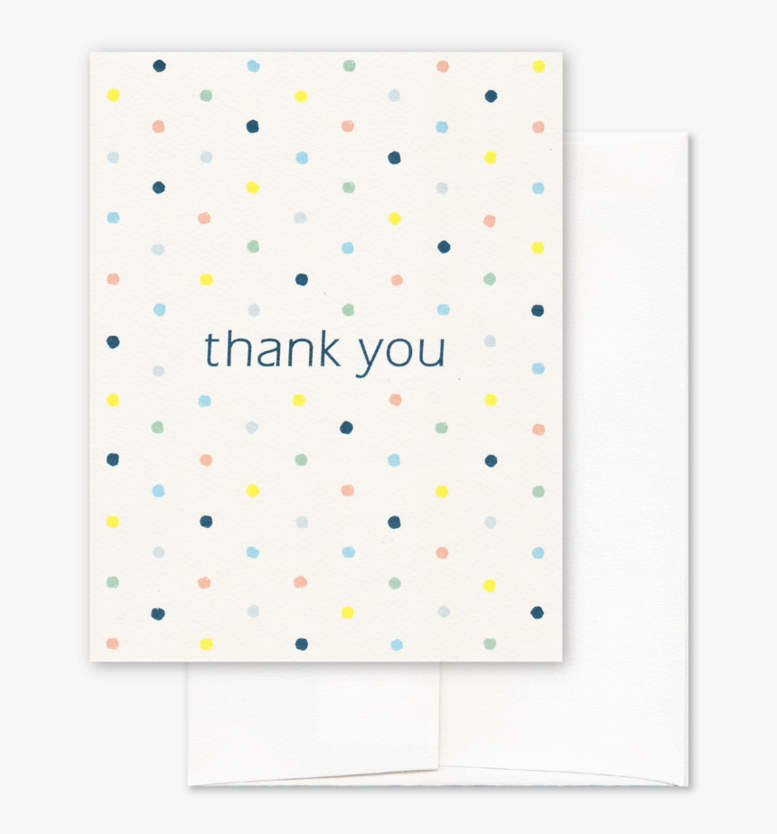Dear Bea Polka Dot Thank You Card - Illustration, HD Png Download