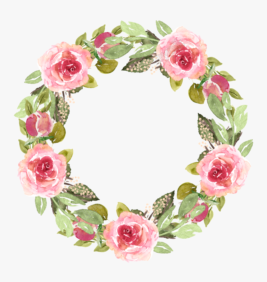 Clip Art Royalty Free Library Watercolor Free Texture - Watercolor Floral Frame Transparent, HD Png Download