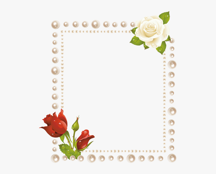 Rose Border Frame Png, Transparent Png