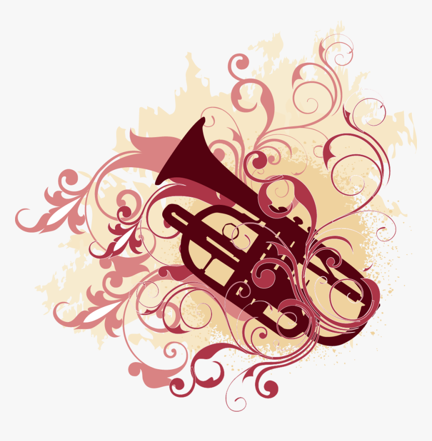 Royalty-free Trumpet Illustration - Musical Instrument Vector Png, Transparent Png