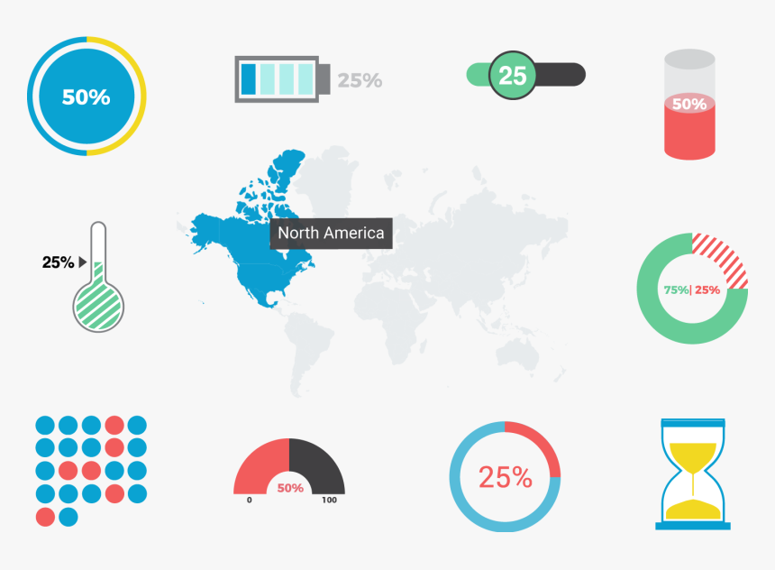 Svg Freeuse Library Vector Templates Infographic - Map, HD Png Download