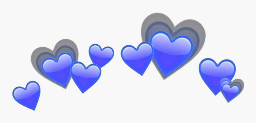 #blue #red #spiral #aesthetic #crown #taç #grid #wings - Transparent Heart Crown Png, Png Download
