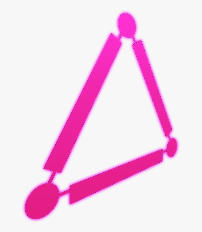 #neon #glow #effect #neoneffect #border #triangleart, HD Png Download