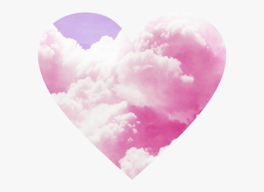 #heart #cloud #pinkcloud #clouds #pinkclouds #pinkheart - Heart, HD Png Download