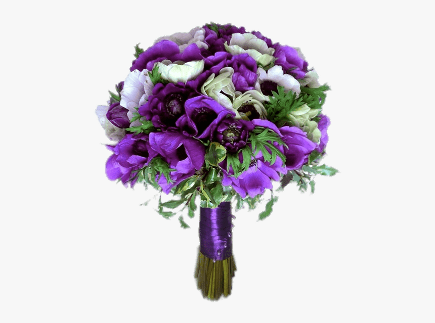 Bouquet Of Anemones - Anemone Bouquet Png, Transparent Png