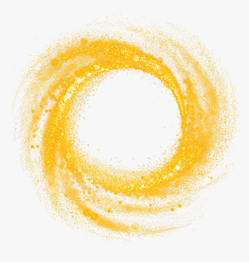 #golddust #gold #dust #frame - Circle, HD Png Download