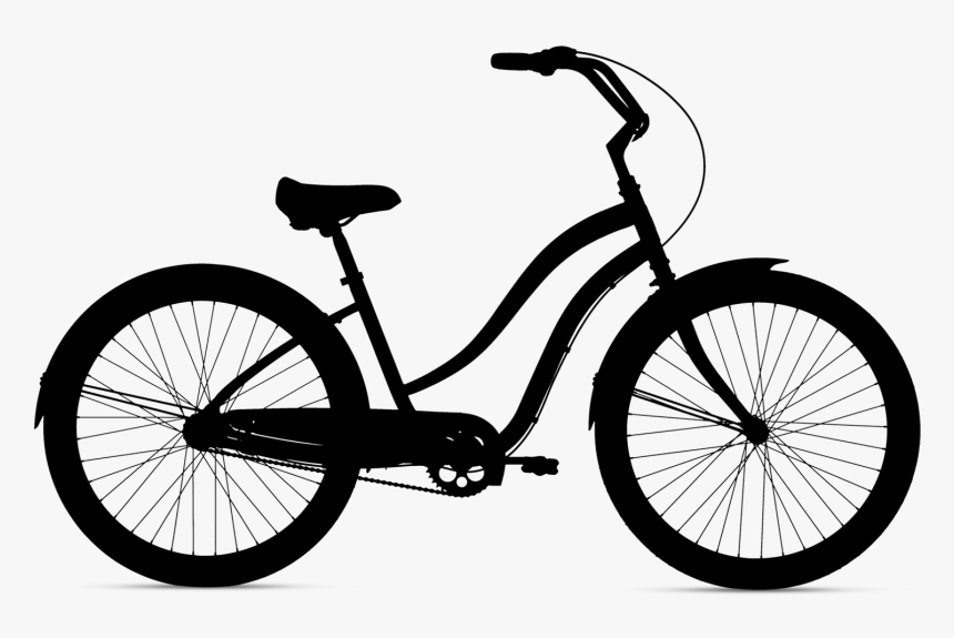 Transparent Dirt Bike Silhouette Png - Beach Cruiser, Png Download