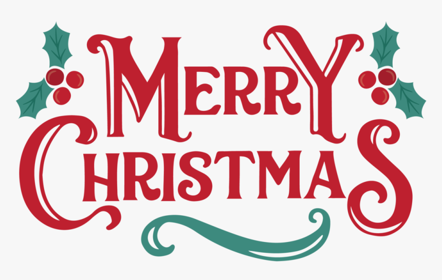 Merry Christmas Svg File - Calligraphy, HD Png Download