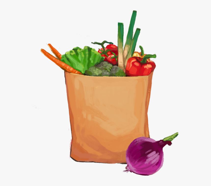 Groceries Bag Png, Transparent Png
