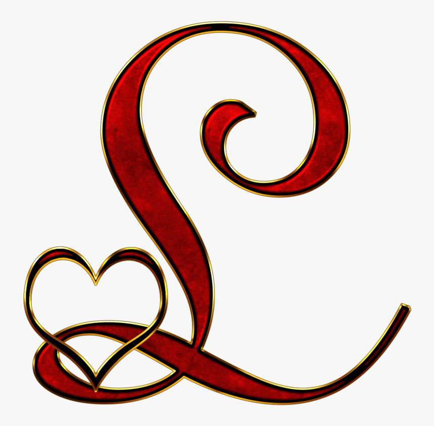 Valentine Capital Letter L - Capital Letter L, HD Png Download