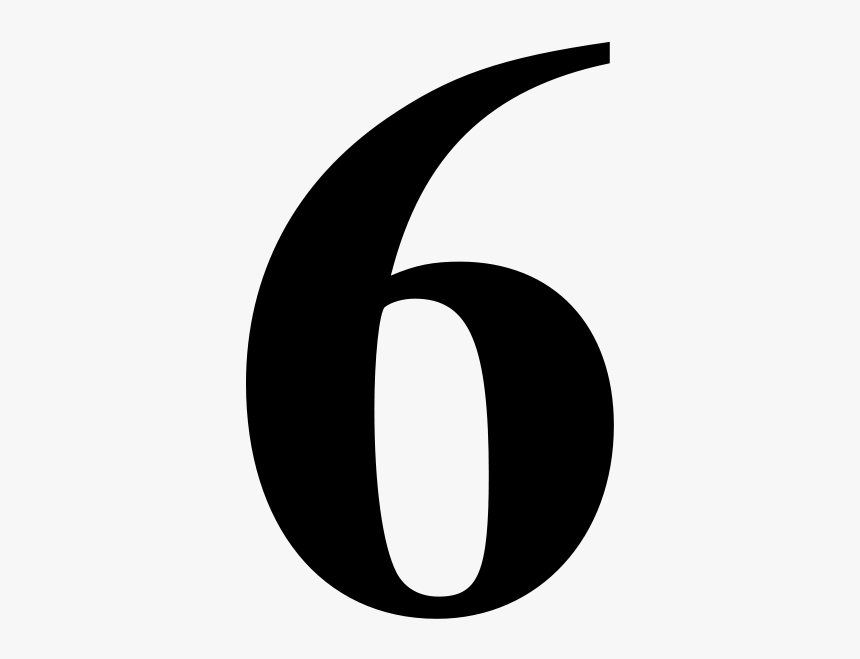 600px-six - Svg - Crescent, HD Png Download