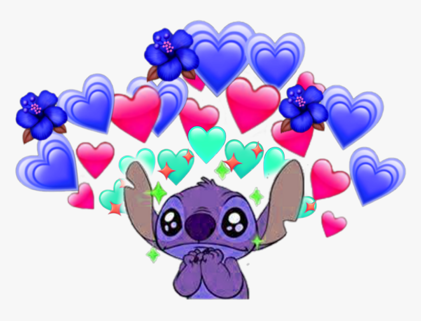 #stickers #stich❤ #stitchlove #heart #heartcrown #hearts - Portable Network Graphics, HD Png Download