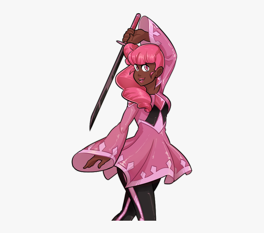 Magical Girl Fuchsia Edge  
a Magical Girl I Did It - Cartoon, HD Png Download