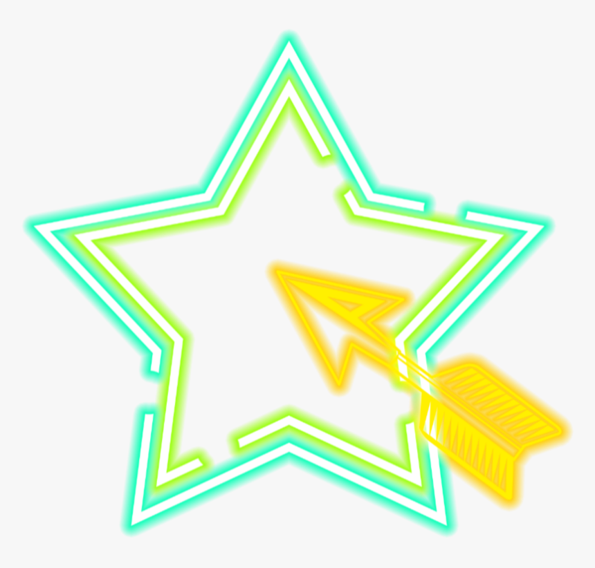 #ftestickers #icon #heart #arrow #neon #luminous #aesthetic - 마법 전사 미르 가온 만화, HD Png Download