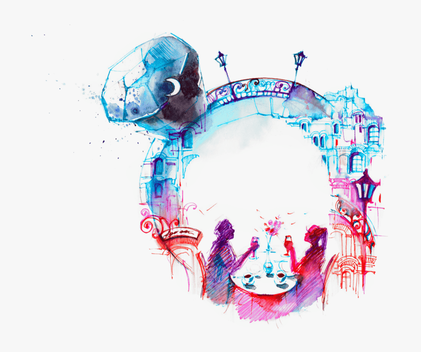 手绘樱花素材 - Creative Watercolor Paintings, HD Png Download