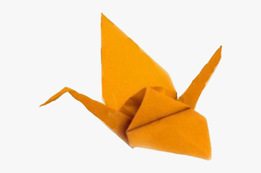 #origami #paper #papercrane #yellow #yellowaesthetic - Aesthetic Vintage Png Yellow, Transparent Png