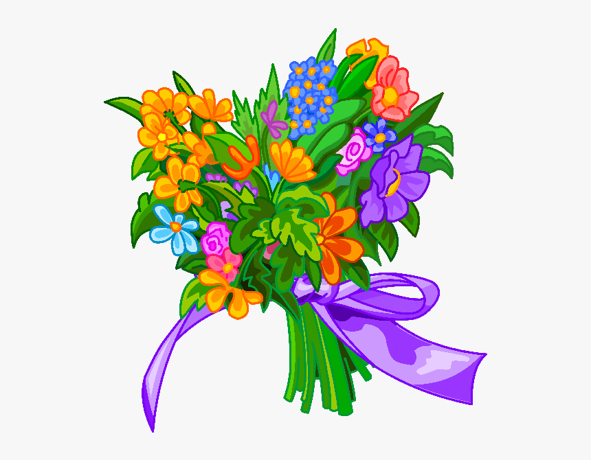 Funny Flower Clipart Clip Transparent Heart Shape Flowers - San Valentin Frases De Jueves, HD Png Download