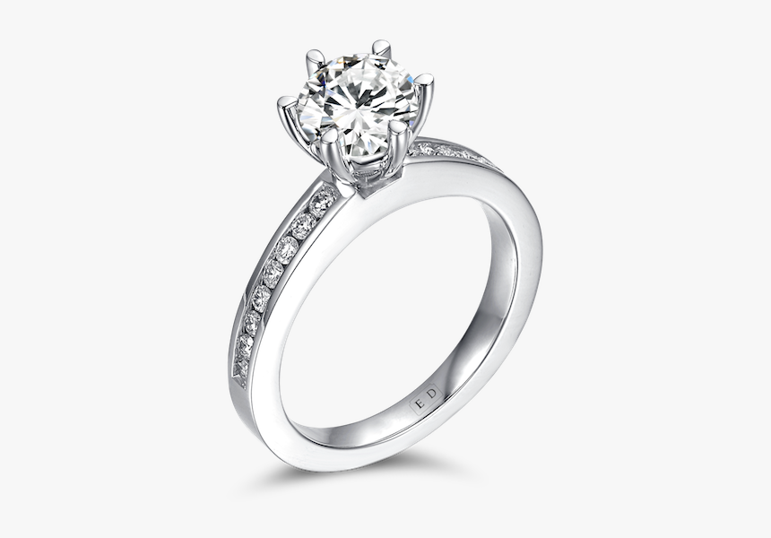 6 爪 鑽戒, HD Png Download