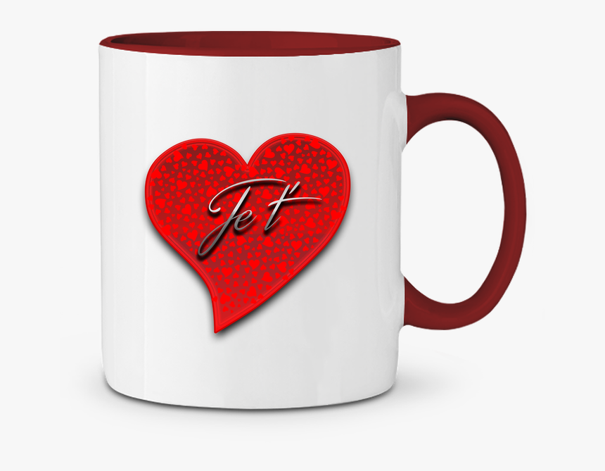 Mug En Céramique Bicolore Je T Aime Emotionstudio - Mug, HD Png Download