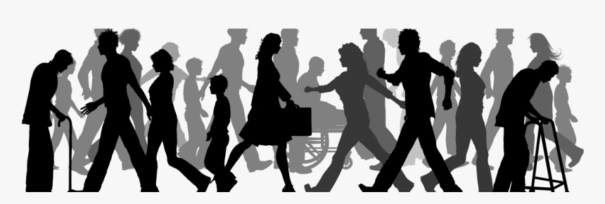 Image - Group Of People Walking, HD Png Download