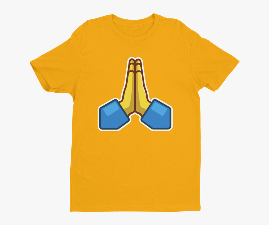 Praying Hands Emoji Short Sleeve Next Level T Shirt - T-shirt, HD Png Download
