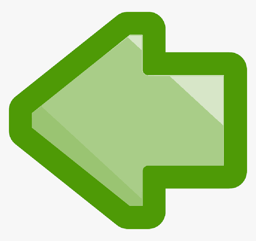 Back, Green, Flat, Icon, Left, Right, Arrow, Cartoon, HD Png Download