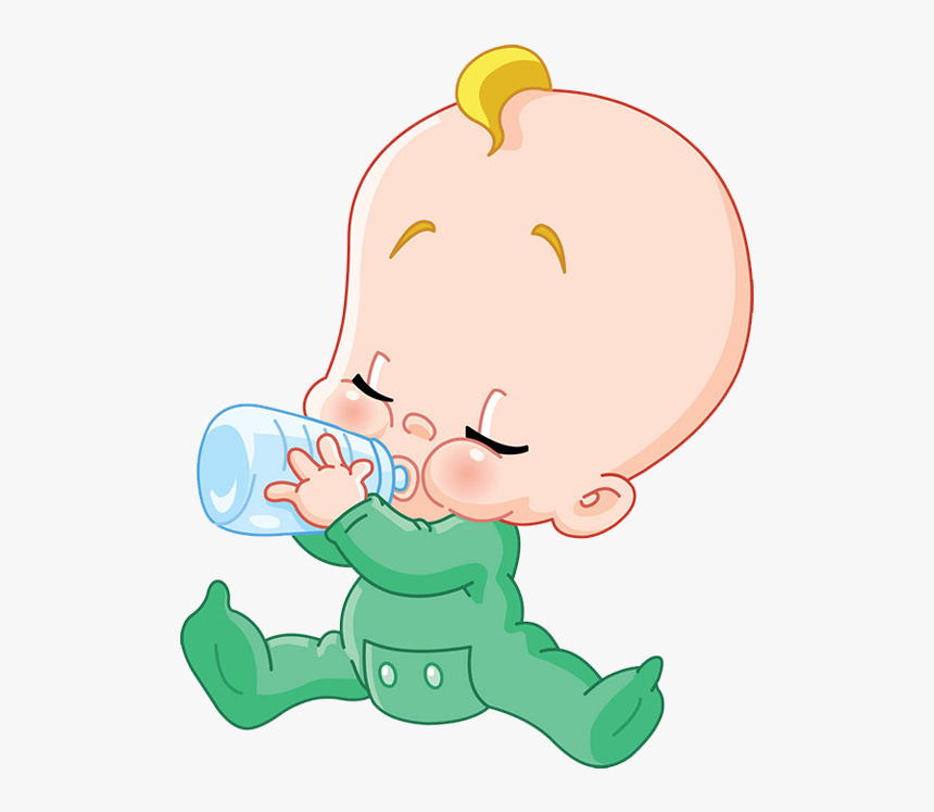 Drinking Clipart Bottleclip - Baby Drinking Bottle Clipart, HD Png Download