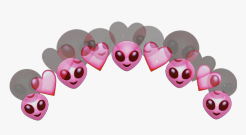 #aliens #crown #heartcrown #hearts #cool #cute #pink - Alien Heart Crown Png, Transparent Png