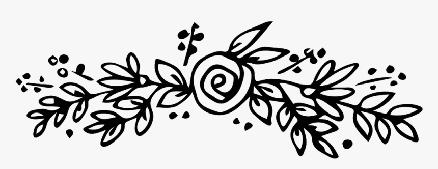 #florals #flowers #leaves #vines 
#vinesandleaves #divider - Transparent Leaves Line Art, HD Png Download