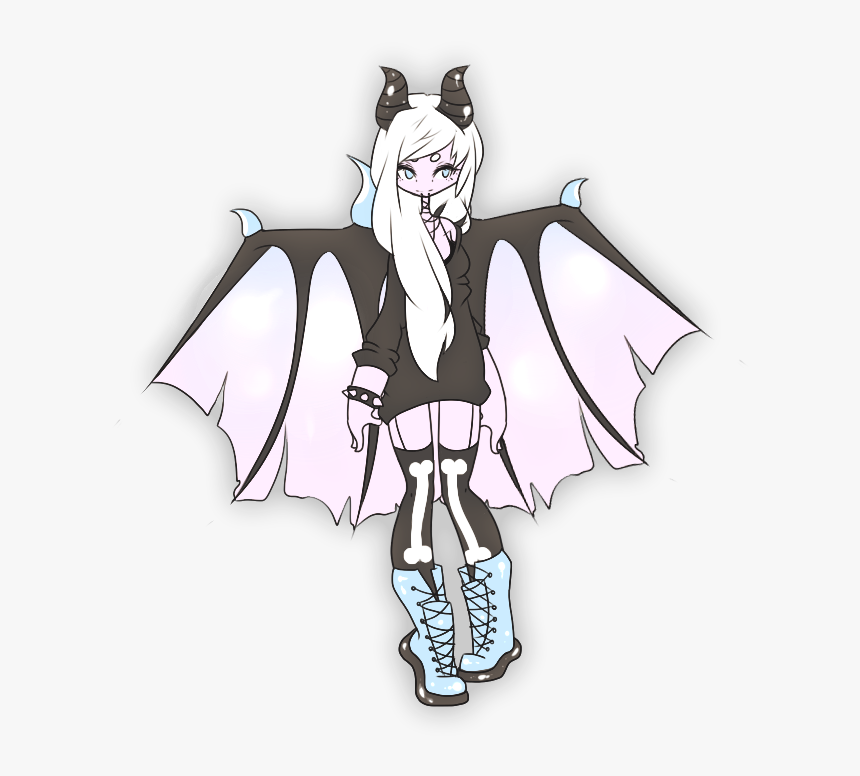Pastel Demon Anime Girl, HD Png Download