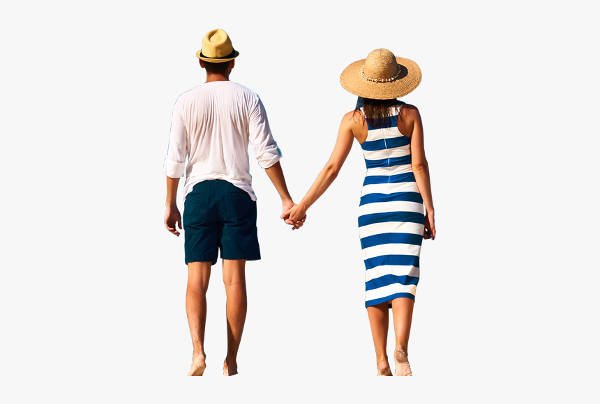 Couple In The Beach Png, Transparent Png