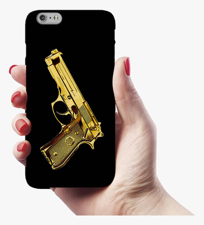 Golden Vintage Gun Cover Case For Iphone 6/6s Plus - Trigger, HD Png Download