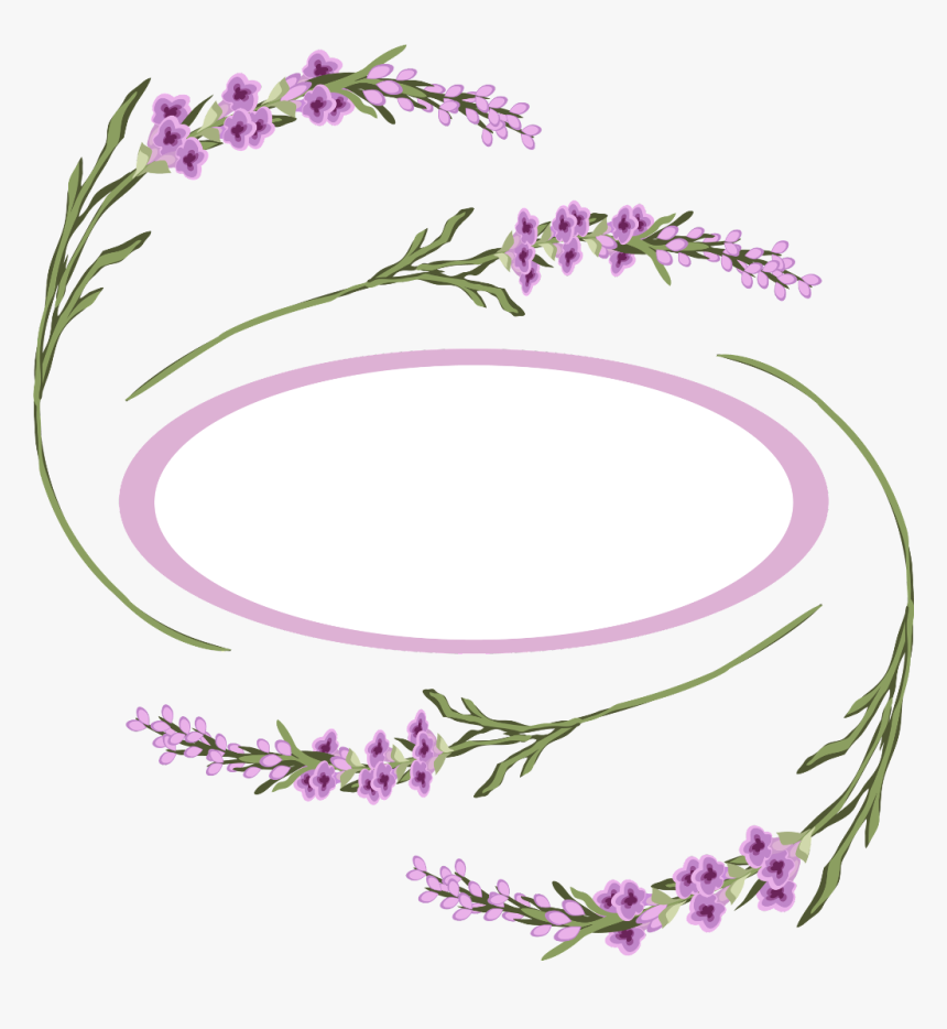 #ftestickers #background #frame #flowers #lavender - Orchid, HD Png Download