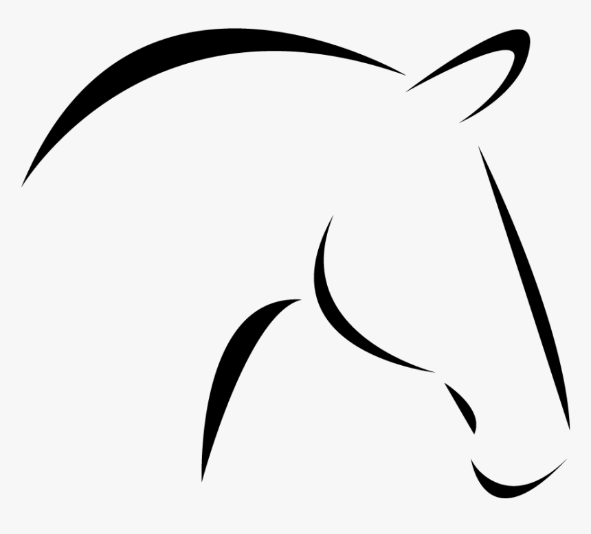 Silueta Cabeza Caballo Png, Transparent Png