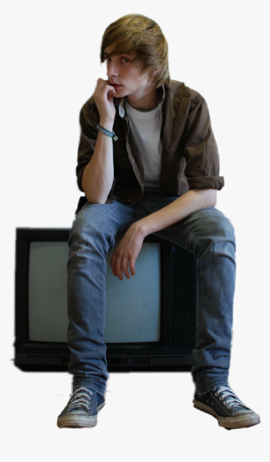 #guy #man #sitting #waiting - Sitting, HD Png Download