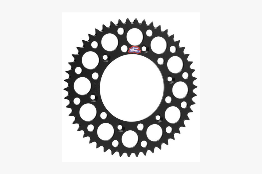 Corona Moto Ktm Ergal Alluminio Anodizzata Nera Silver - Renthal Sprocket, HD Png Download