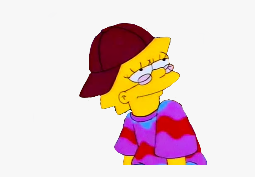 #aesthetic #lisa #lisasimpson #simpsons #picsart #vintage - Lisa Simpson, HD Png Download