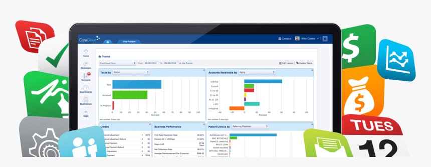 Central Is An Online Practice Management System With - Practice Management System, HD Png Download
