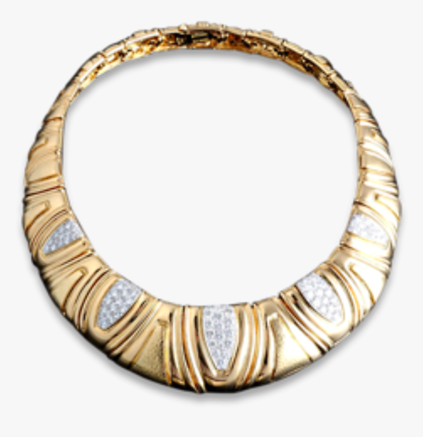 Transparent Gold Oval Frame Png - David Webb Diamond Necklace, Png Download