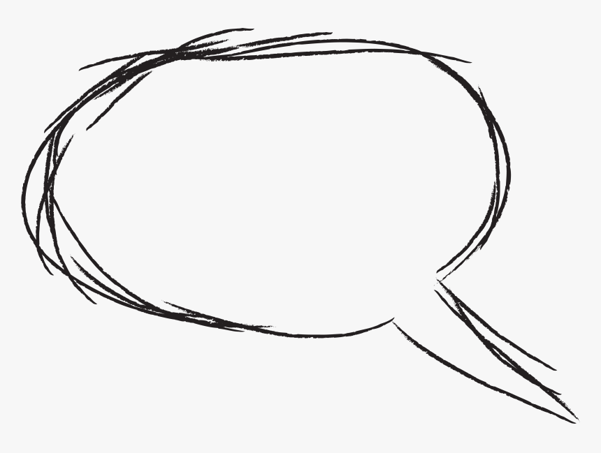 Drawn Bubble Book Png - Drawing Speech Bubble Png, Transparent Png