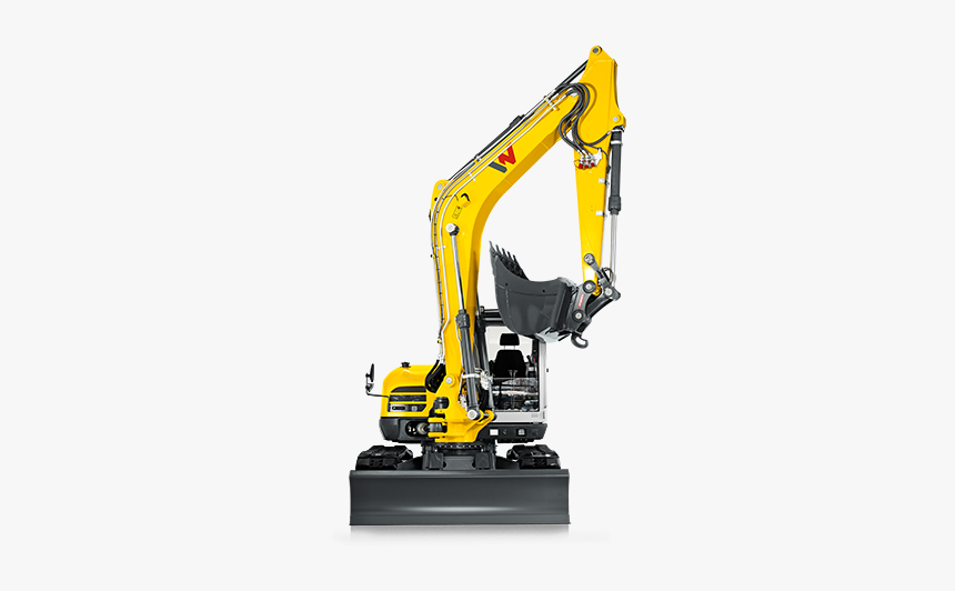 Wacker Neuson Et145 Tracked Conventional Tail Excavator - Excavator Front View, HD Png Download