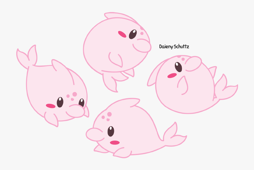 Amazon River By Daieny - Cartoon Pink River Dolphin, HD Png Download