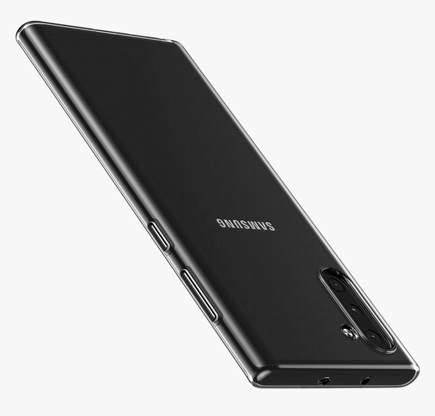 Galaxy Note 10+ With Transparent Case, HD Png Download