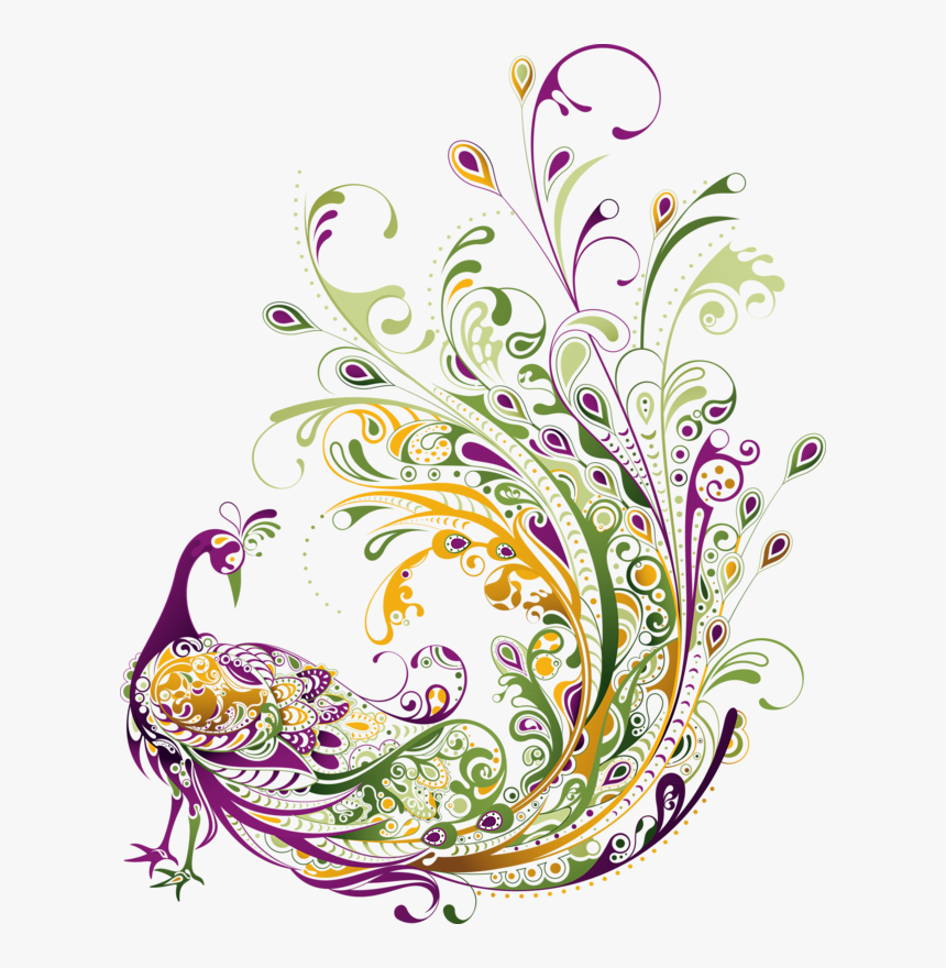 Transparent Peacock Feather Vector Png - Peacock Pattern Vector Png, Png Download