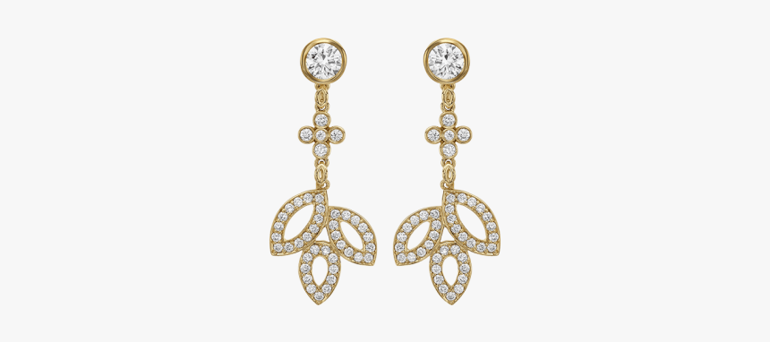 Lily Cluster By Harry Winston, Diamond Drop Earrings - Earring, HD Png Download